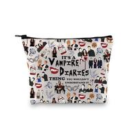 PLITI Trousse de maquillage Vampire pour fans de l'émission télévisée « It's A Vampire Thing You Wouldn't Understand It », Vampire Thing Bagu, 22.9 cm x 17 cm x 5 cm, Tendance