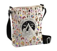 PLITI Up Movie Inspired Sac à bandoulière Carl et Ellie Flying Balloon House Gift You Don't Talk Much I Like You, Much Like You Cbag, 8×7.5×1.8inches