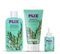 PLIX - THE PLANT FIX l Ensemble régime anti-chute de romarin avec sérum Redensyl 3 %, shampooing et après-shampoing l Réduit la chute des cheveux et renforce les cheveux l Sans sulfate et paraben l