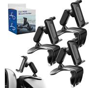Plixorahub Phone Holder, 2025 New Universal 360° Degree Rotatable Car Dashboard Phone Holder Mount [Upgrade Clip Never Fall], for 4 to 7" Smartphones (3pcs)