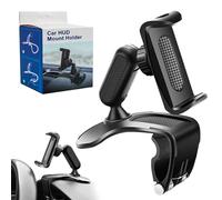 Plixorahub Phone Holder, 2025 New Universal 360° Degree Rotatable Car Dashboard Phone Holder Mount [Upgrade Clip Never Fall], for 4 to 7" Smartphones (1pcs)