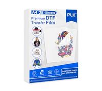 PLK DTF Lot de 30 feuilles de papier transfert thermique PET Format A4 21,1 | Directement sur film pour imprimantes DTF, t-shirts et tous les tissus