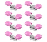 PLKDJDM Lot de 8 bouchons de perles pour la fabrication de bijoux, pinces à perles souples et flexibles pour empêcher les perles de tomber pour bracelet, bague ou collier (grande taille)