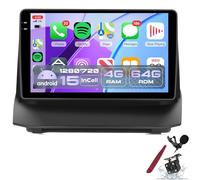 PLKEQS 4G 64G pour F-ord Fiesta 2009-2014 Autoradio à écran Tactile in-Cell 9'' CarPlay Android Auto, Radio Voiture Android 15 GPS/Bluetooth 5.0/FM RDS/EQ/Wi-FI/Mirror Link/Camera,K5 Pro Plus