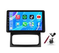 PLKEQS Android 14 Autoradio Autoradio pour R-enault Clio 2 (2000-2012) Lecteur multimédia à écran Tactile 9" avec sans Fil Carplay 2 Din GPS Navigation Sat FM RDS Bluetooth 5G-WiFi SWC DSP,M100s