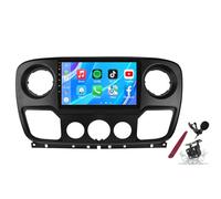 PLKEQS Android 14 Autoradio Autoradio pour R-enault Master 3 (2011-2021) Lecteur multimédia à écran Tactile 9" avec sans Fil Carplay 2 Din GPS Sat Navigation FM RDS Bluetooth 5G-WiFi SWC DSP,M150s
