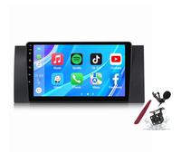 PLKEQS Android 14 autoradio stéréo pour B-MW X5 E39 (1999-2006) Lecteur multimédia à écran Tactile 9 "avec Carplay sans Fil Navigation GPS FM RDS Bluetooth 5G-WiFi SWC DSP,M600s