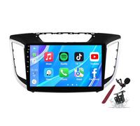 PLKEQS Android 14 autoradio stéréo pour H-yundai Creta IX25 (2015-2019) Lecteur multimédia à écran Tactile 9 "avec Carplay sans Fil GPS Navigation FM RDS Bluetooth 5G-WiFi SWC DSP,M400s