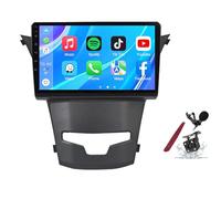 PLKEQS Android 14 Autoradio Stéréo pour S-sangYong Korando 3 (2013-2017) Lecteur multimédia à écran Tactile 9 "avec Carplay sans Fil GPS Navigation FM RDS Bluetooth 5G-WiFi SWC DSP,M300s