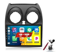 PLKEQS Autoradio 4G 64G Android 15 pour N-issan Qashqai 2008-2013 avec Carplay, Android Auto, écran Tactile 9", Bluetooth 5.0, 16EQ, GPS, WiFi, FM RDS, caméra Canbus,K1 Pro Plus