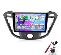 PLKEQS Autoradio 4G 64G pour F-ord Tourneo Custom Transit 2013-2021 CarPlay Android Auto, Radio Android 9'' Écran Tactile in-Cell/GPS/Bluetooth/FM RDS/EQ/Wi-FI/Mirror Link/Caméra,K1 Pro