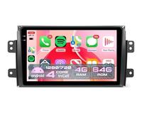 PLKEQS Autoradio 4G 64G pour S-uzuki SX4 2006-2013 CarPlay Android Auto, Radio Android 15 9'' Écran Tactile in-Cell/GPS/Bluetooth 5.0/FM RDS/EQ/Wi-FI/Caméra,K4 Pro Plus