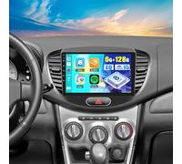 PLKEQS Autoradio 6G 128G 8 cœurs Android 15 pour H-yundai i10 2007-2013 avec CarPlay et Android Auto, écran Tactile IPS 9" avec WiFi, Bluetooth, EQ, FM RDS, Commande au Volant et caméra,K4 Pro Plus