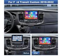 PLKEQS Autoradio Android 15 10 Pouces pour F-ord Transit Custom 2018-2023, écran Tactile 2K, récepteur Radio de Voiture avec CarPlay sans Fil, GPS, Bluetooth, WiFi, BT, SWC, FM, caméra et MIC,Y2