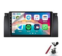 PLKEQS Autoradio Android 15 2G 64G pour B-MW X5 2000-2006 Série 5 E39 1999-2004 avec Carplay Android Auto, écran Tactile 9", Bluetooth, GPS, WiFi, RDS FM, caméra HD,K2 Pro