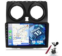 PLKEQS Autoradio Android 15 6G 128G pour N-issan Qashqai 2006-2016, écran Tactile 9 Pouces 2K, avec CarPlay, Android Auto, Bluetooth, GPS, WiFi, Radio, Commande au Volant et Micro,Y3