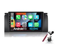 PLKEQS Autoradio Android 15 pour B-MW 5 E39 E53 M5 X5 (1996-2007) Écran Tactile 9 Pouces 2K 2000 * 1200 Unité Centrale Android Lecteur multimédia avec Carplay, GPS Navi, BT 5G, WiFi, DSP, SWC,K6 Pro