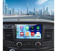 PLKEQS Autoradio Android 15 pour F-ord Transit Custom 2018-2023, écran Tactile 10 Pouces 2K, récepteur Radio de Voiture avec CarPlay, Android Auto GPS Bluetooth WiFi BT FM SWC caméra MIC,K4 Pro