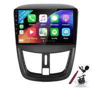 PLKEQS Autoradio Android 15 pour P-eugeot 207 (2006-2015) Écran Tactile 9 Pouces 2K 2000 * 1200 Unité Principale Android Lecteur multimédia avec Carplay GPS Navi BT 5G WiFi DSP SWC,K4 Pro Plus