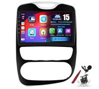 PLKEQS Autoradio Android 15 pour R-enault Clio (2013-2018) Écran Tactile 9 Pouces 2K 2000 * 1200 Unité Principale Android Lecteur multimédia avec Carplay, GPS, Navi, Bluetooth 5G, WiFi, DSP, SWC,Y1