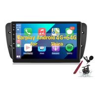 PLKEQS Autoradio Android 15 pour S-Eat Ibiza (2009-2013) Écran Tactile 9 Pouces 2K 2000 * 1200 Unité Principale Android Lecteur multimédia avec Carplay, GPS, Navi, Bluetooth 5G, WiFi, DSP, SWC,K1 Pro