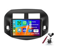 PLKEQS Autoradio Android 15 pour T-oyota RAV4 (2005-2013) écran Tactile 9 Pouces 2K 2000 * 1200, unité Principale Android multimédia avec Carplay, GPS, Navi, Bluetooth 5G, WiFi, DSP, SWC,K4 Pro