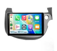 PLKEQS Autoradio Android 4G 64G pour H-Onda Jazz 2007-2013, écran Tactile in-Cell 10,1" 1280P, Bluetooth 5.0, Radio Voiture avec DSP/32EQ Carplay sans Fil Android Auto GPS WiFi FM SWC caméra,Y2