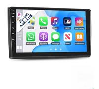 PLKEQS Autoradio pour A-UDI A4 S4 RS4 2002-2008 avec Carplay Android Auto, écran Tactile Android 9 Pouces 2 64G avec GPS Navi/WiFi/Bluetooth/SWC/FM RDS/EQ/Mirror Link Caméra MIC,K6 Pro Plus