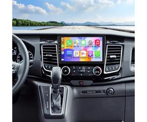 PLKEQS Autoradio pour F-ord Transit Custom 2018 2019 2020 2021 2022 2023 10 Pouces Android 15 Carplay/Android Auto sans Fil GPS Navigation Unité Principale SWC Bluetooth SWC DSP Caméra,K4 Pro Plus