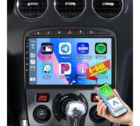 PLKEQS K4 Pro,Autoradio Android 15 4 64G pour P-eugeot 308 408 2007-2015, écran Tactile 9'' 2K, CarPlay sans Fil Android Auto, 32EQ, WiFi 5G, Bluetooth, caméra 1080P