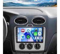 PLKEQS K4 Pro Plus,Autoradio Android 15 pour F-ord Fiesta/Focus/Transit Connect/Kuga/Mondeo/Smax, écran Tactile 9'' 2K 2 Din avec CarPlay sans Fil/Android Auto, Navigation, FM/RDS