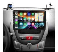 PLKEQS [Qualcomm 8 cœurs 4 64G] Écran de 10,1 Pouces pour T-oyota Aygo/P-eugeot 107/C-itroen C1 Radio 2005-2014, Autoradio Android Écran Tactile/Carplay/Bluetooth 5.1/SWC/FM RDS,K1 Pro