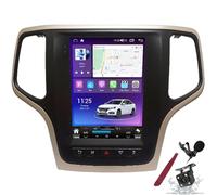 PLKEQS Qualcomm Autoradio Android 15 Qualcomm pour J-eep Grand Cherokee Compass (2014-2021) Unité principale de rechange stéréo Écran tactile QLED 9,7" avec navigation GPS Carplay, lecteur multimédia