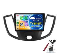 PLKEQS Radio Voiture Android 4G 64G pour F-ord Transit 2015-2019, Carplay, écran Tactile 9 Pouces, Android Auto, Miroir Miroir, Bluetooth, FM/RDS, GPS, WiFi, SWC, caméra,K3 Pro