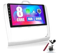 PLKEQS Y1,Autoradio Android 15 4 64G pour F-ord Focus Mk2 Mk3 Exi MT 2004-2011, écran Tactile Double Din 9" 2K, GPS Bluetooth WiFi DSP RDS SWC Caméra arrière