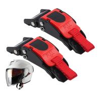 PLKSEI 2 Pcs Boucles Tire de Casque Libération Rapide Release pour vélo Moto Boucle de Casque de Moto Boucles Attache Rapide avec Sangle pour Casque Moto/Vélo