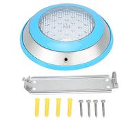 PLKYZMCDK 12W IP68 Underwater Lamp, LED Pool Light, Stainless Steel Submersible Light with Warm Light, 304 Stainless Steel Wall - Mounted Swimming Pool Light for Garden Fountain a