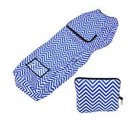 PLKYZMCDK Boîtier de Protection Contre la Pluie, ver, Housse à Rayures Bleues et Blanches avec Poids, Anti-poussière, Convient à la Plupart des Sacs Standard