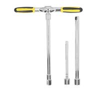 PLKYZMCDK Clé à cliquet professionnelle à poignée en T, cliquet à dégagement rapide pour réparation automobile, construction en acier à outils avec surface polie miroir, conception à dents