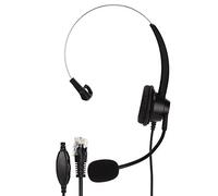 PLKYZMCDK H360 - RJ9 - VA Casque d’Affaires à Face Unique, Casque téléphonique avec Microphone antibruit, réglage du Volume, Prise RJ9 pour centres d’appels et Bureaux
