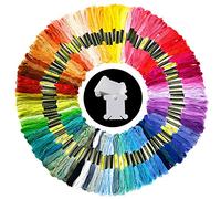 Pllieay Fils à Broderie Kit pour Broderie Point de Croix Tricotage Bracelets Brésiliens Fils à Coudre des Outils Accessoires, 100 Couleurs