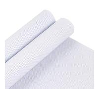 Pllieay Lot de 2 toiles Aïda blanches pour point de croix, 50 x 55 cm