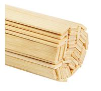 Pllieay Lot de 60 bâtonnets en bambou pour loisirs créatifs, bâtons en bois extra longs pour la fabrication de lanternes en forme d'étoile et autres loisirs (40 cm de longueur × 0,9 cm de largeur)