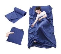 Plliocse Drap de Couchage pour Sac de Couchage, Drap de Voyage, Drap de Couchage de Taille Double 160 x 210 cm, Draps de Couchage avec Poches pour Oreiller pour Adultes, Voyage, Hôtels, Voyage