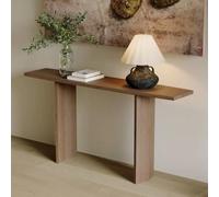 Pllrbvshs Console d'entrée en Bois Massif Style Milieu de siècle Chinois, Table d'appoint étroite pour Salon, Meuble derrière canapé pour Vestibule et Couloir.(Wood,140x35cm/55.1x13.8in)