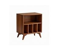 Pllrbvshs Meuble Vinyles en Pin Support Platine Tourne-Disque Rangement.