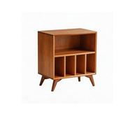 Pllrbvshs Meuble Vinyles en Pin Support Platine Tourne-Disque Rangement.
