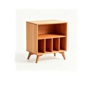 Pllrbvshs Meuble Vinyles en Pin Support Platine Tourne-Disque Rangement.
