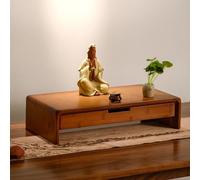 Pllrbvshs Petit autel Chinois autel Bouddhiste avec tiroir, Table de méditation en Bambou pour Statue Bouddha, autel Personnel pour prières, rituels et Divination.(60X26X12CM/23.6X10.2X4.7IN)