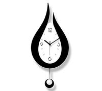 PLLXY Grande Silencieuse Horloge Murale,silencieuse Goutte d'eau Pendule Horloge Murale Moderne Créatif Montre Murale pour Salon Chambre Salle à Manger Décor A 52 * 24cm